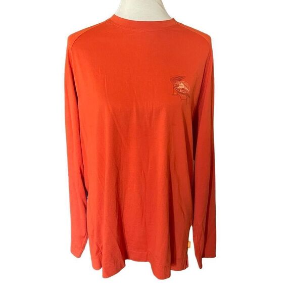 Tommy Bahama Mens Burnt Orange Lounge Wizard Graphic Long Sleeve T-Shirt Medium - Picture 2 of 8